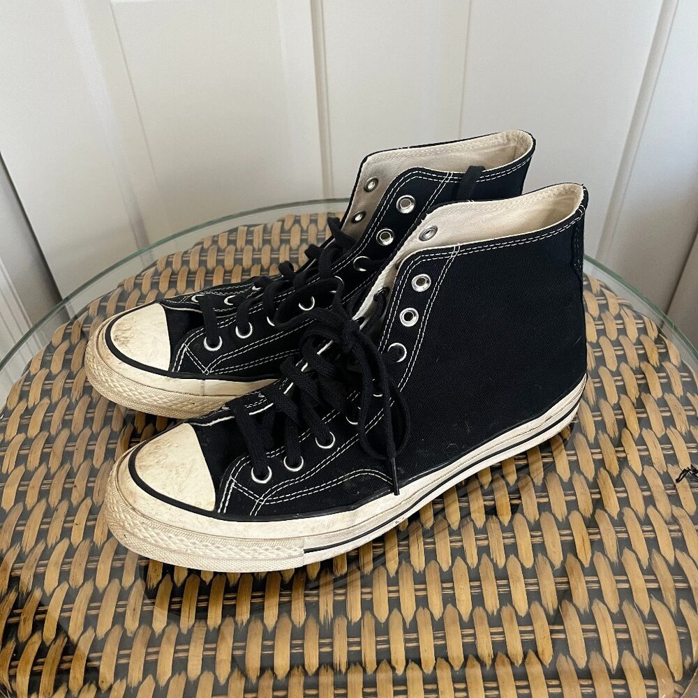 Converse Chuck 70 Black High Top Sneakers Shoes Men's 9.5